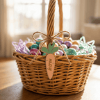 Personalised Carrot Easter Basket Tag – Custom 3D Layered Name Label - Make It Personal Gift Co
