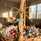 Personalised Carrot Easter Basket Tag – Custom 3D Layered Name Label - Make It Personal Gift Co