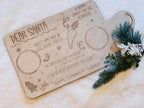 Personalised Christmas Eve Plate – Custom Santa & Reindeer Treat Board - Make It Personal Gift Co