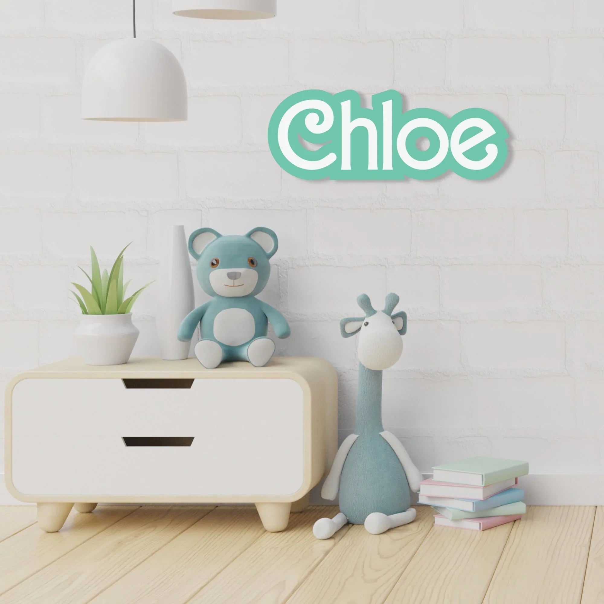 Personalised Double Layer Kids Name Sign – Iconic Doll Style - Make It Personal Gift Co