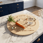 Personalised Easter Bunny Treat Tray | Custom Timber or Acrylic Snack Board - Make It Personal Gift Co
