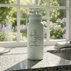 Personalised Engraved 950ml Name Matte Insulated Steel Drink Bottle - Make It Personal Gift Co