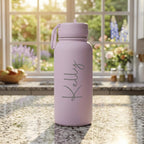 Personalised Engraved 950ml Name Matte Insulated Steel Drink Bottle - Make It Personal Gift Co