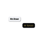 Personalised Engraved Name Badge – Custom Acrylic or Wood - Make It Personal Gift Co