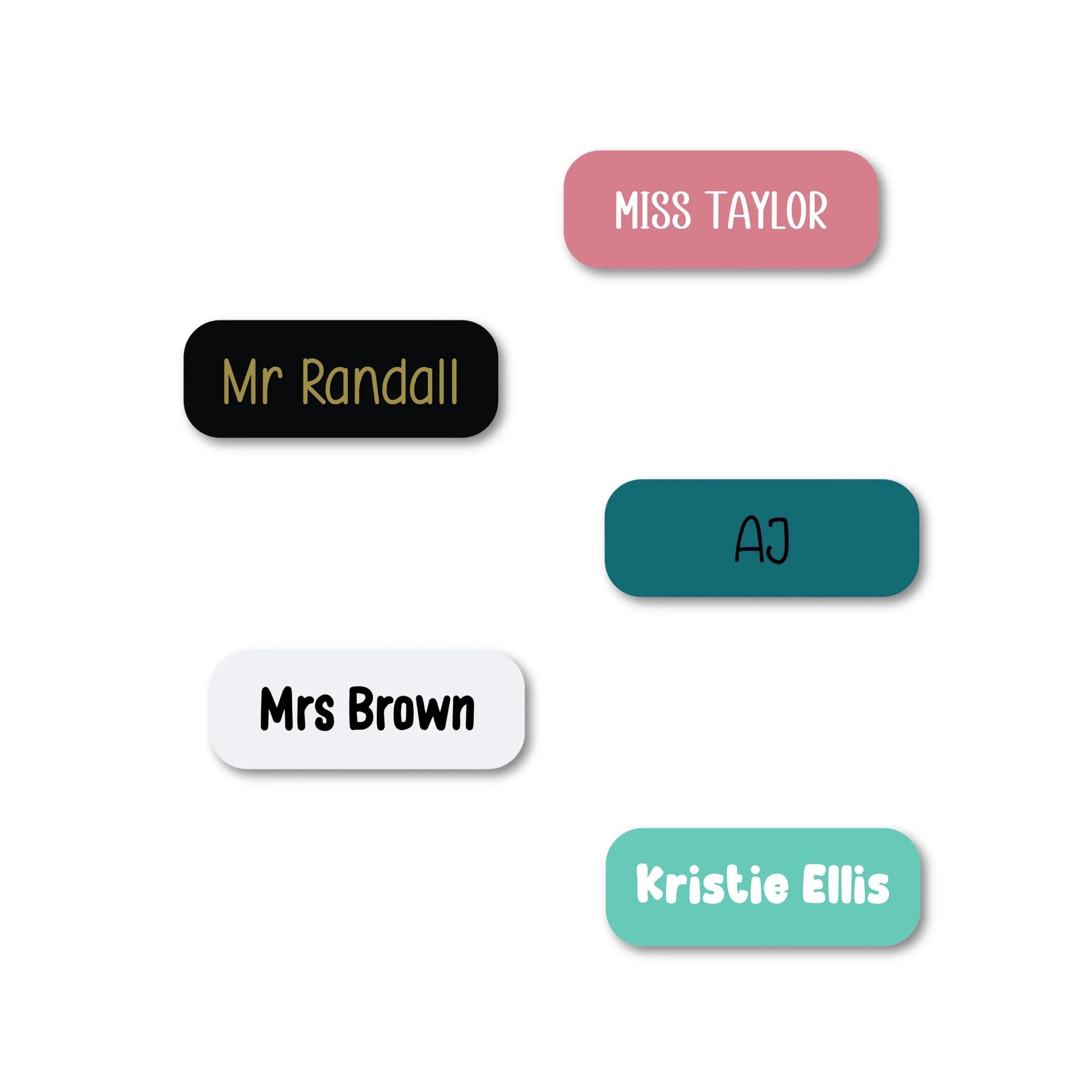 Personalised Engraved Name Badge – Custom Acrylic or Wood - Make It Personal Gift Co