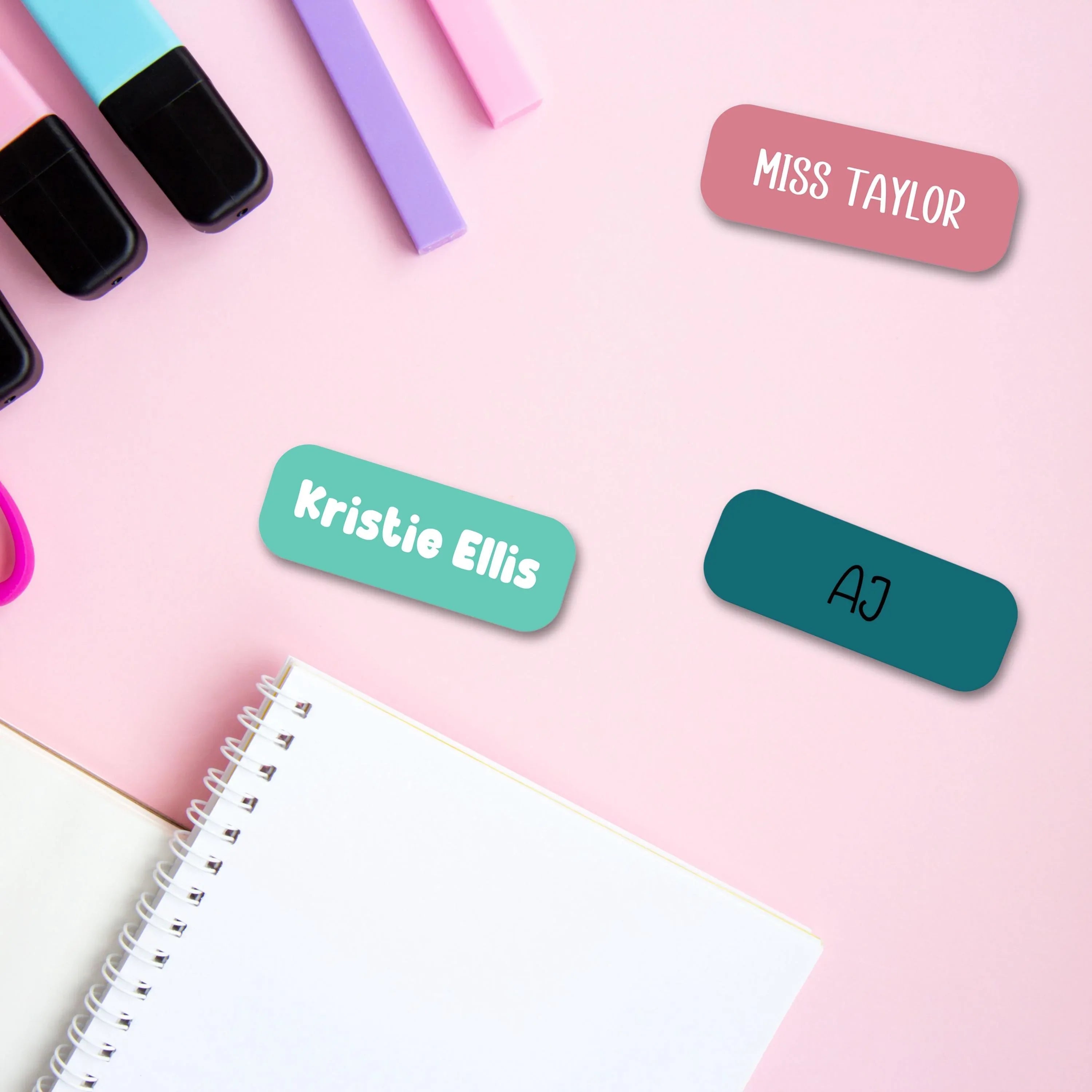 Personalised Engraved Name Badge – Custom Acrylic or Wood - Make It Personal Gift Co