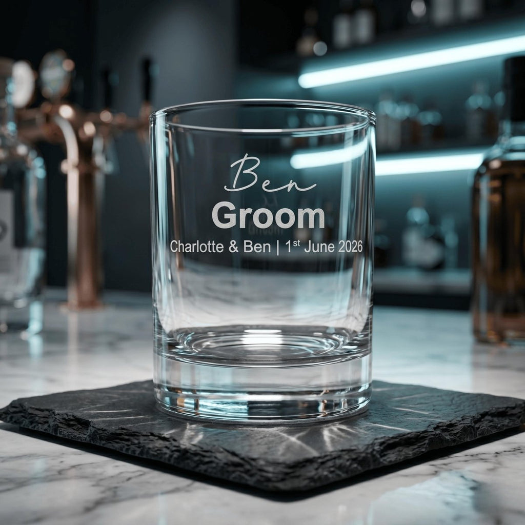 Personalised Engraved Wedding Party Shot Glass - Make It Personal Gift Co