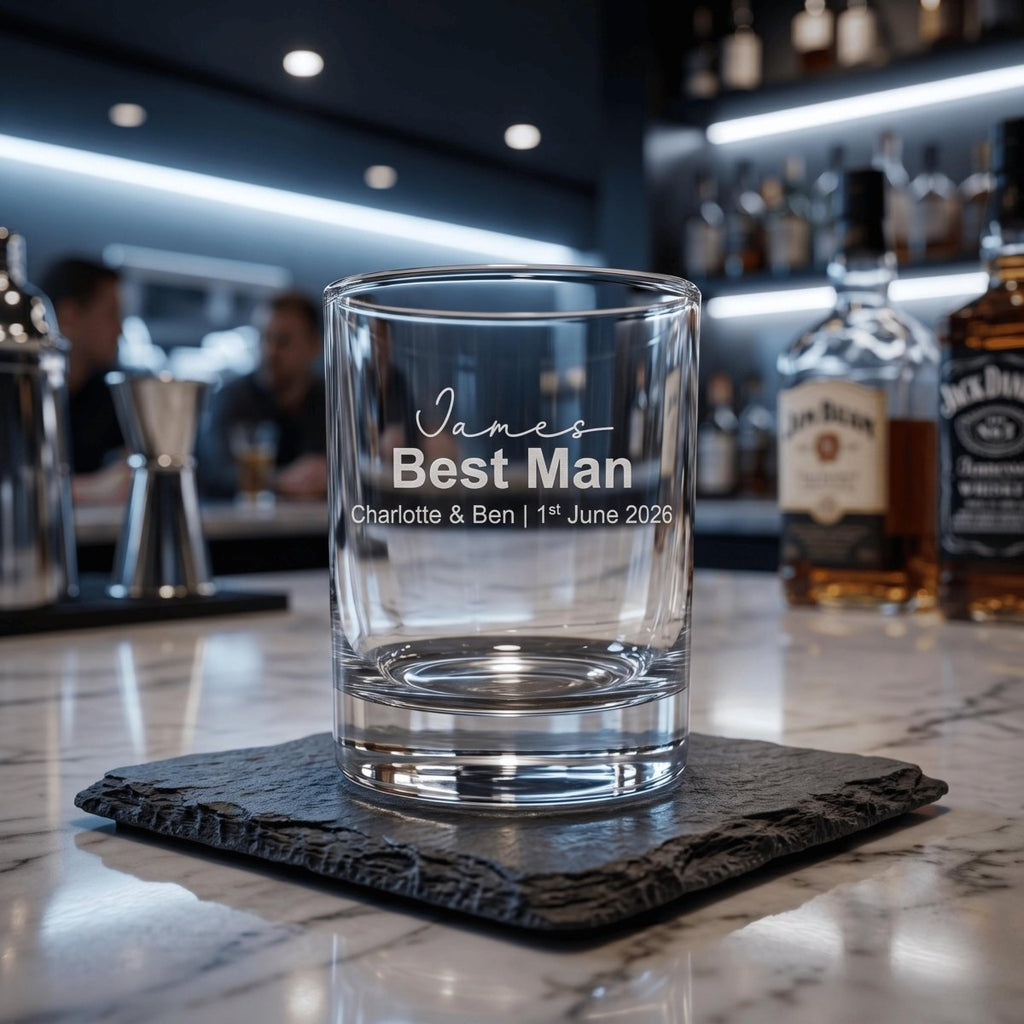 Personalised Engraved Wedding Party Shot Glass - Make It Personal Gift Co