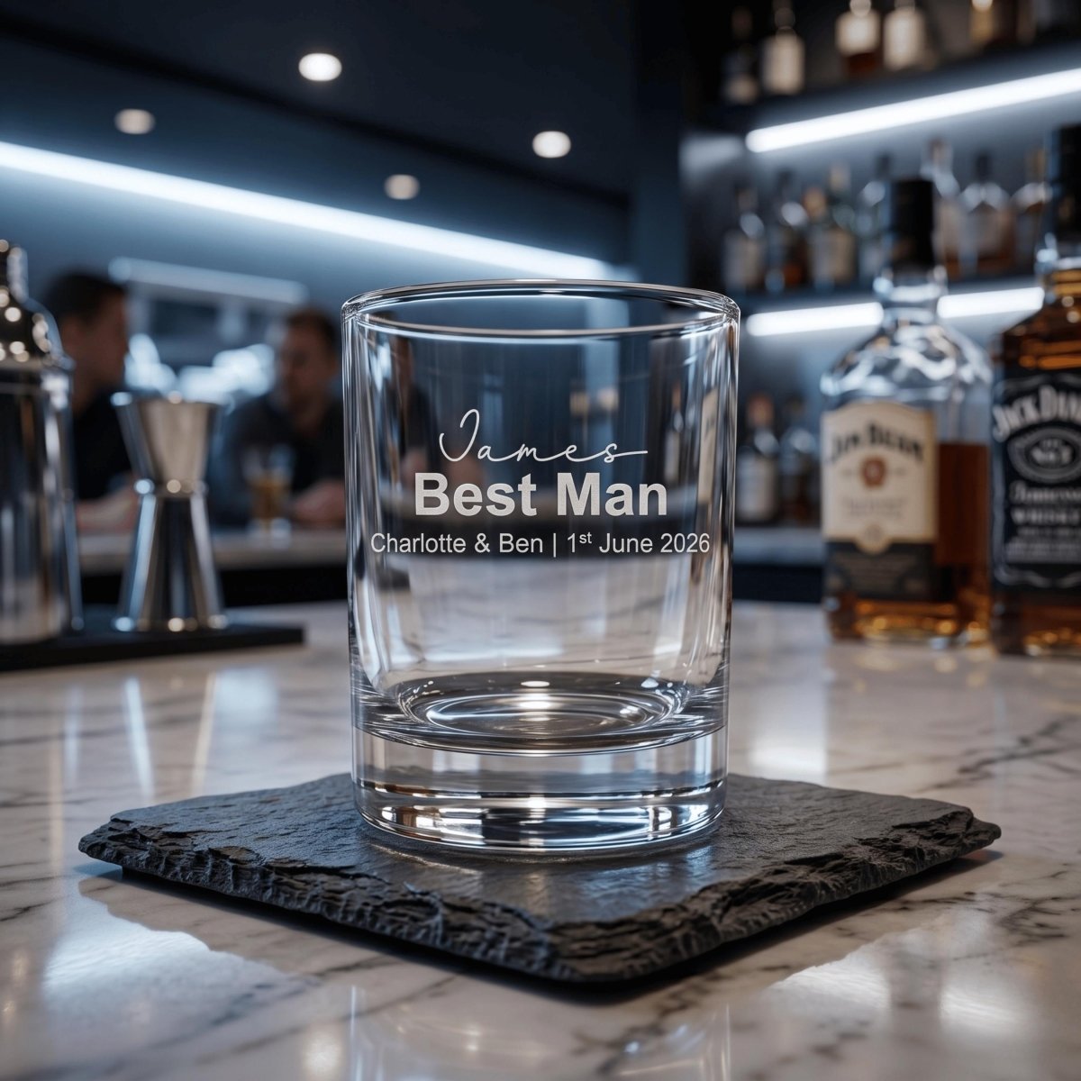 Personalised Engraved Wedding Party Shot Glass - Make It Personal Gift Co