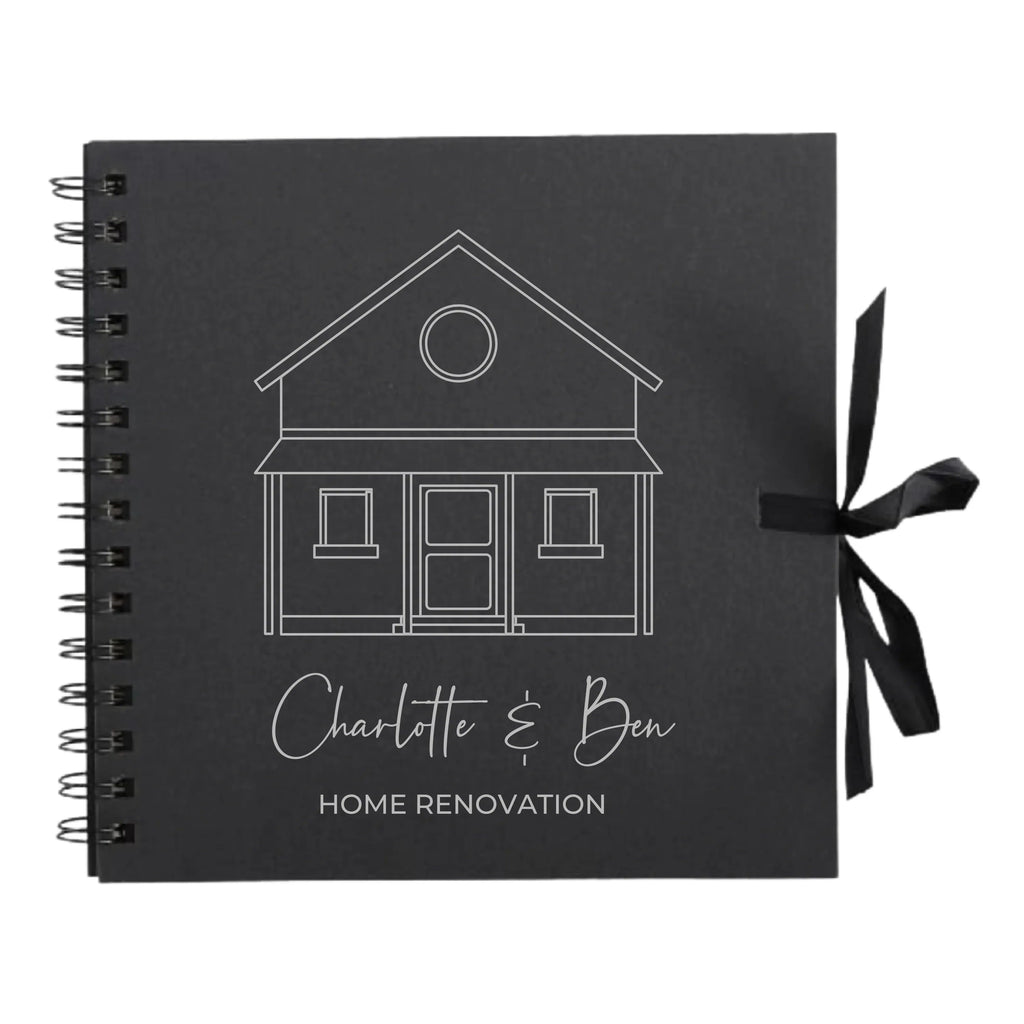 Personalised Home Renovation Photo Album | 8x8 Boutique Size - Make It Personal Gift Co