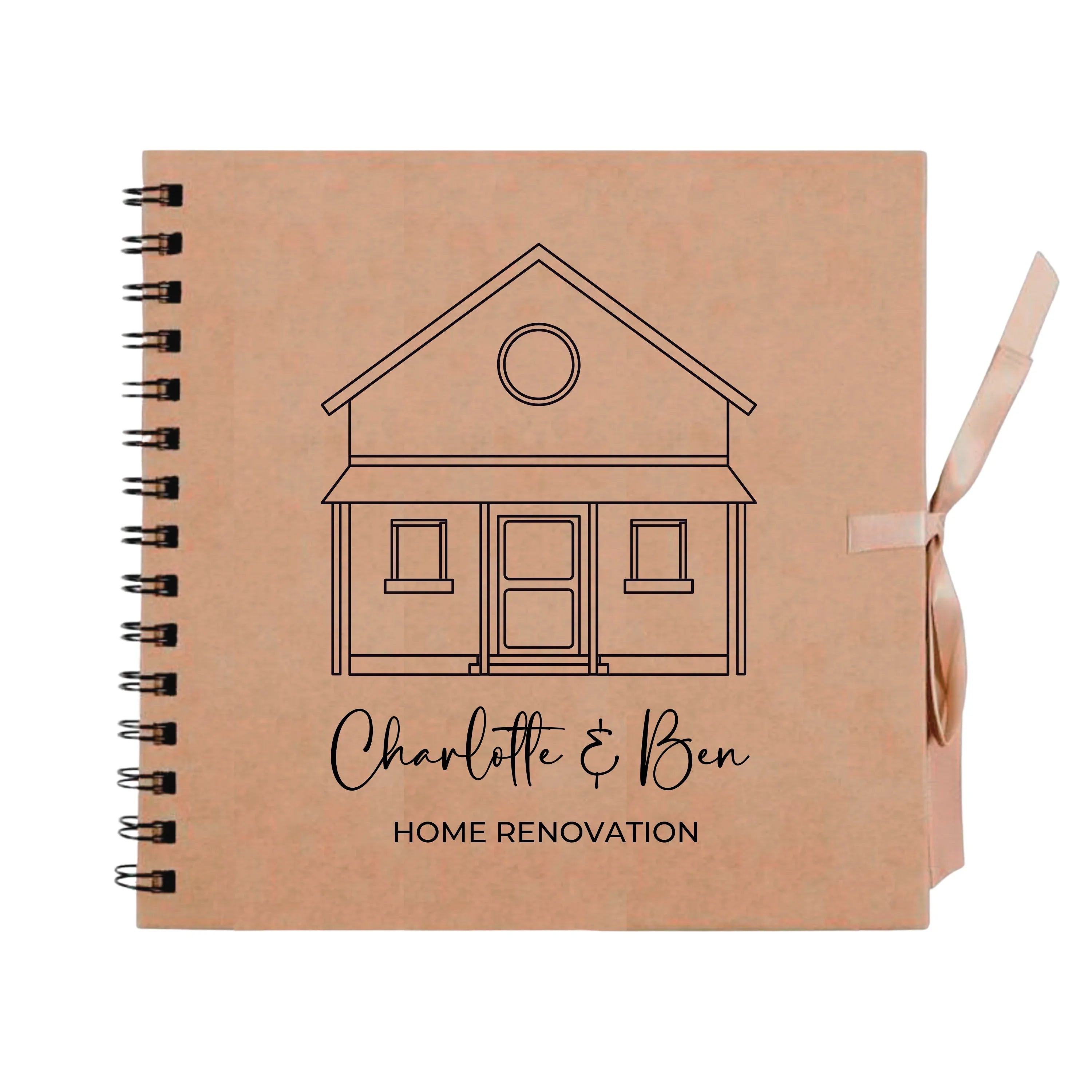 Personalised Home Renovation Photo Album | 8x8 Boutique Size - Make It Personal Gift Co