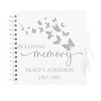 Personalised Memorial Guestbook | 8x8 Butterfly Keepsake - Make It Personal Gift Co