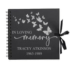 Personalised Memorial Guestbook | 8x8 Butterfly Keepsake - Make It Personal Gift Co