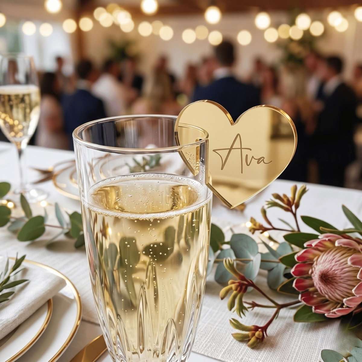 Personalised Mirrored Acrylic Drink Tags - Make It Personal Gift Co