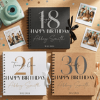 Personalised Modern Elegance Birthday Album Guestbook - Make It Personal Gift Co
