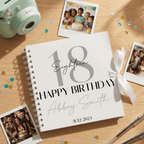Personalised Modern Elegance Birthday Album Guestbook - Make It Personal Gift Co