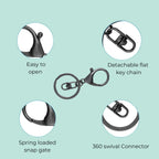 Personalised Music Heart Icon Code Keyring – Custom Scannable Keepsake - Make It Personal Gift Co