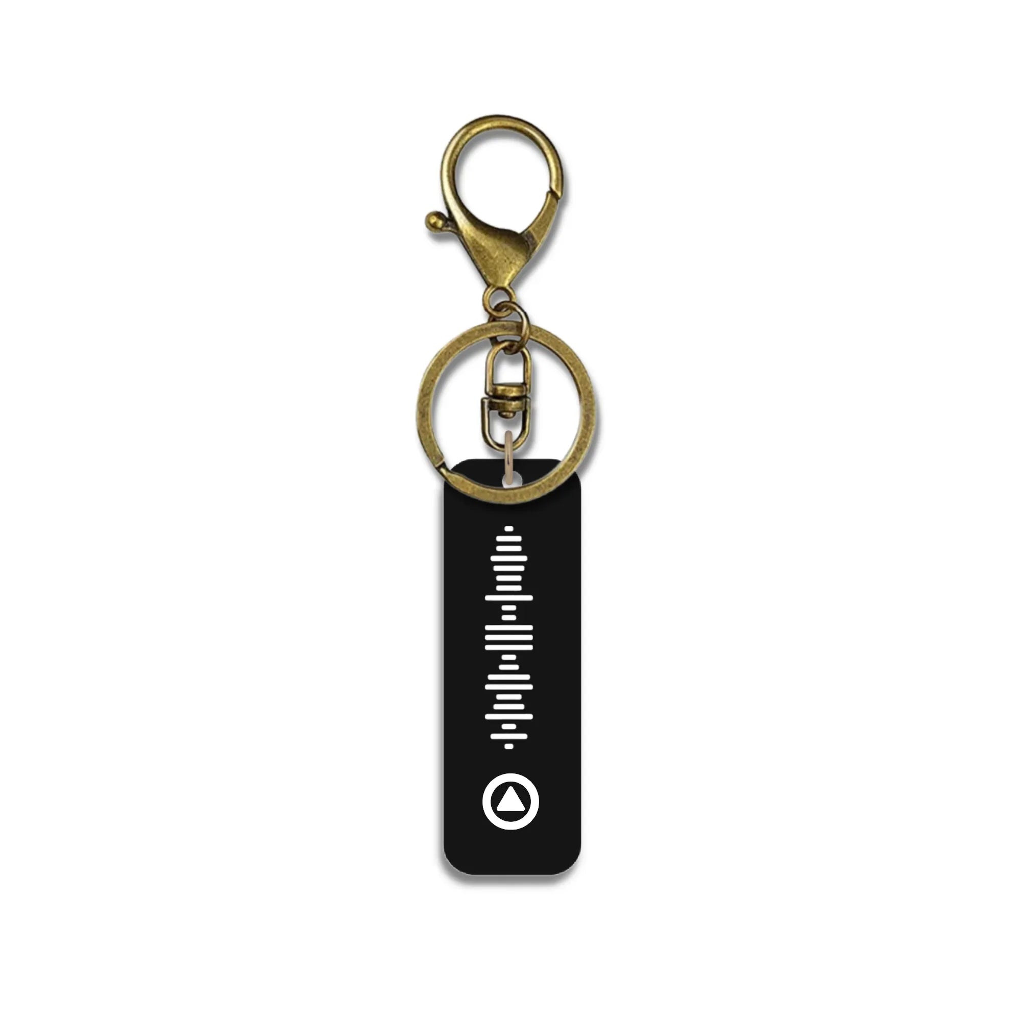 Personalised Play Button Music Keyring – Custom Scannable Song Keychain - Make It Personal Gift Co