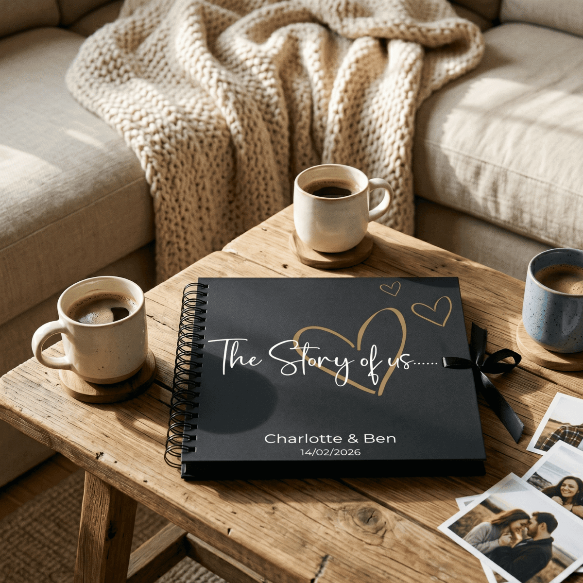 Personalised Story Of Us Photo Album - Make It Personal Gift Co