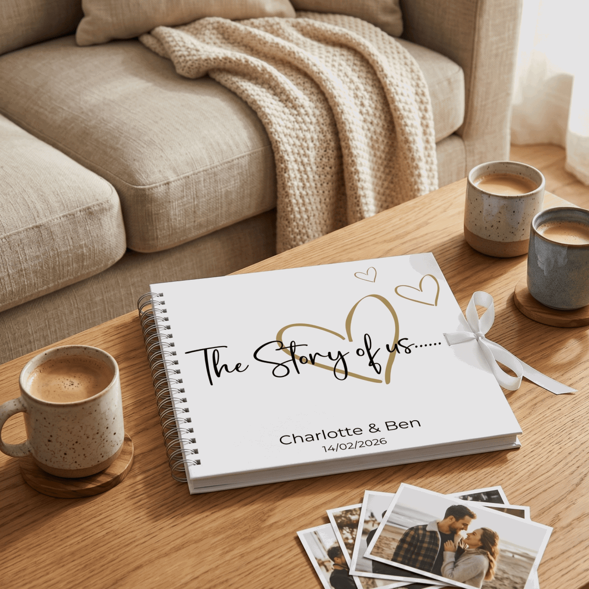Personalised Story Of Us Photo Album - Make It Personal Gift Co