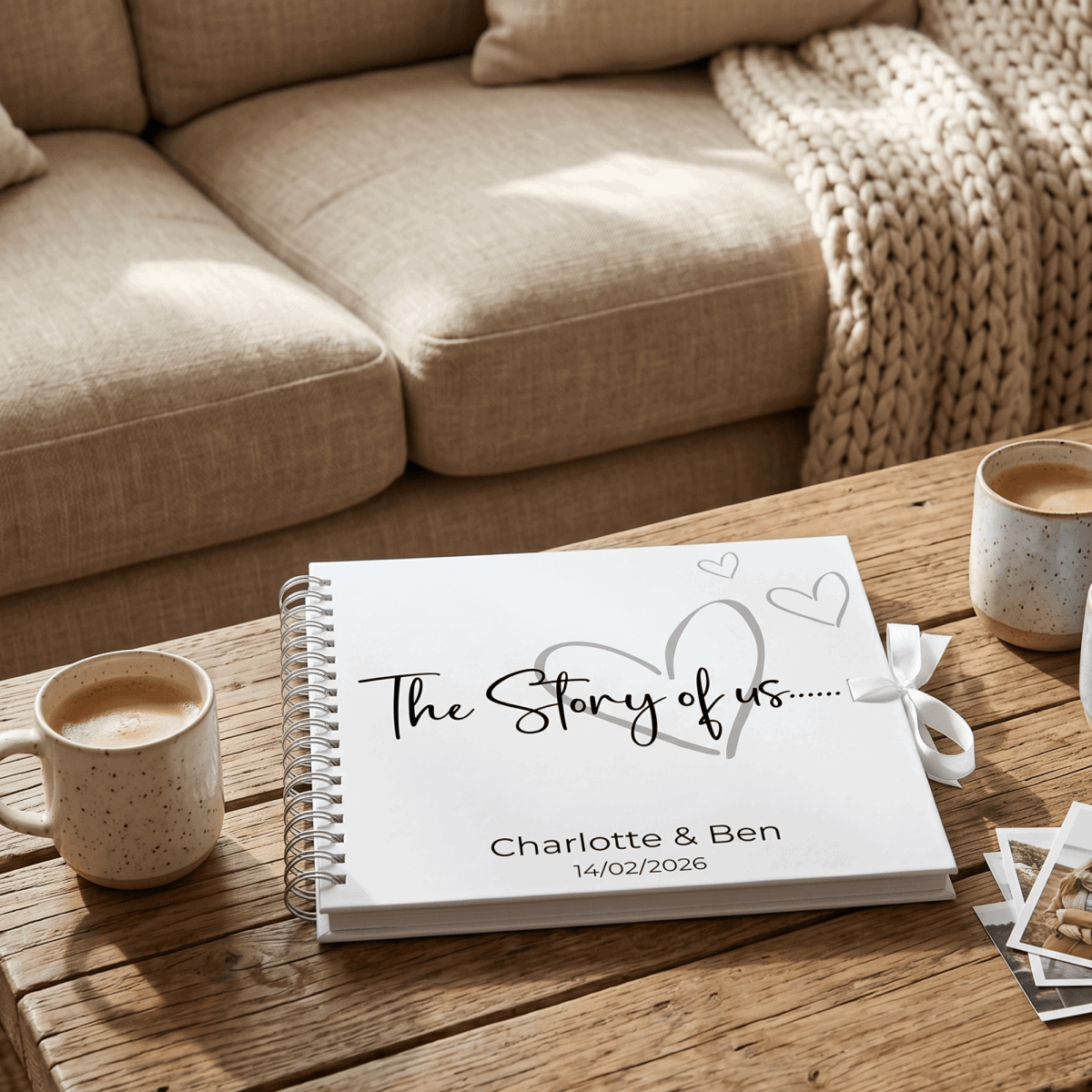 Personalised Story Of Us Photo Album - Make It Personal Gift Co