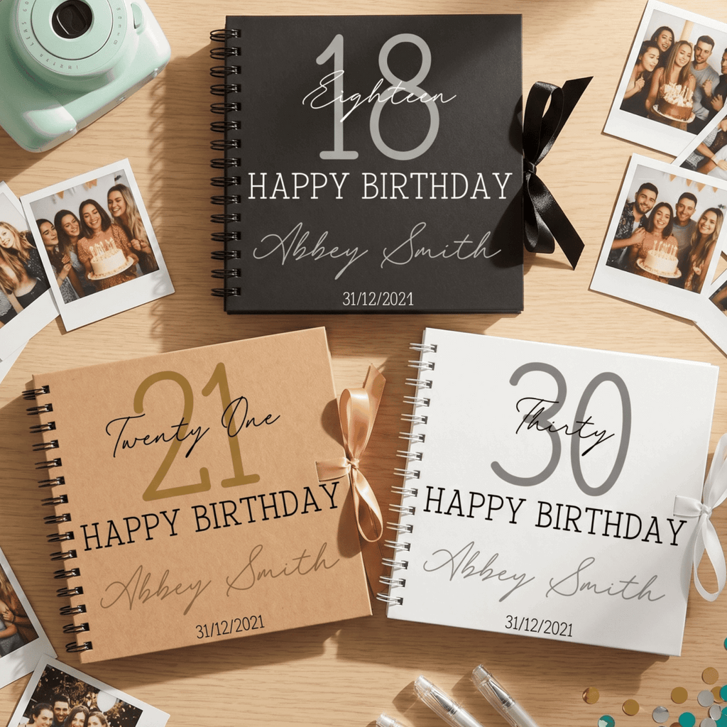 Personalised Timeless Classic Birthday Album Guestbook - Make It Personal Gift Co