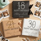 Personalised Timeless Classic Birthday Album Guestbook - Make It Personal Gift Co