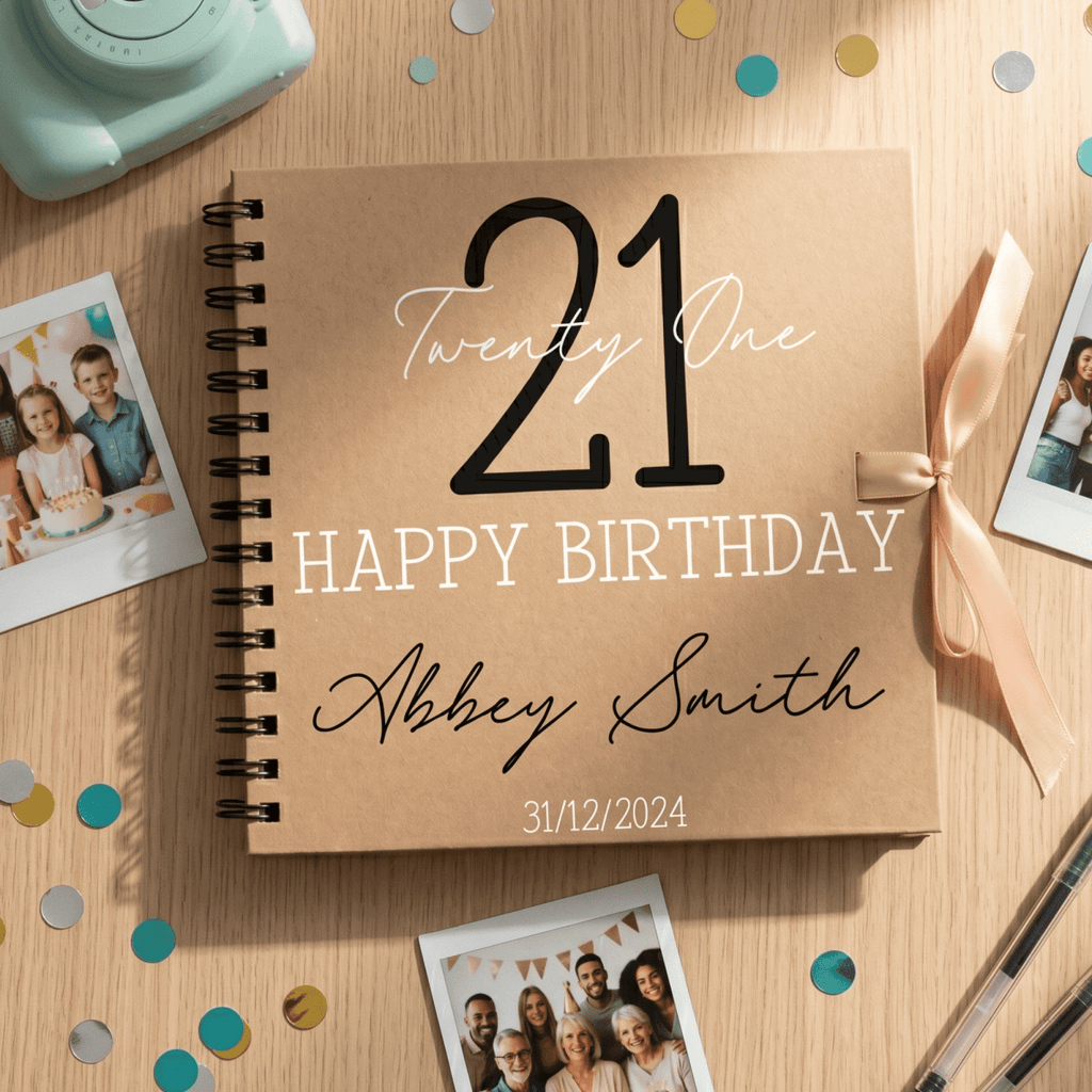 Personalised Timeless Classic Birthday Album Guestbook - Make It Personal Gift Co