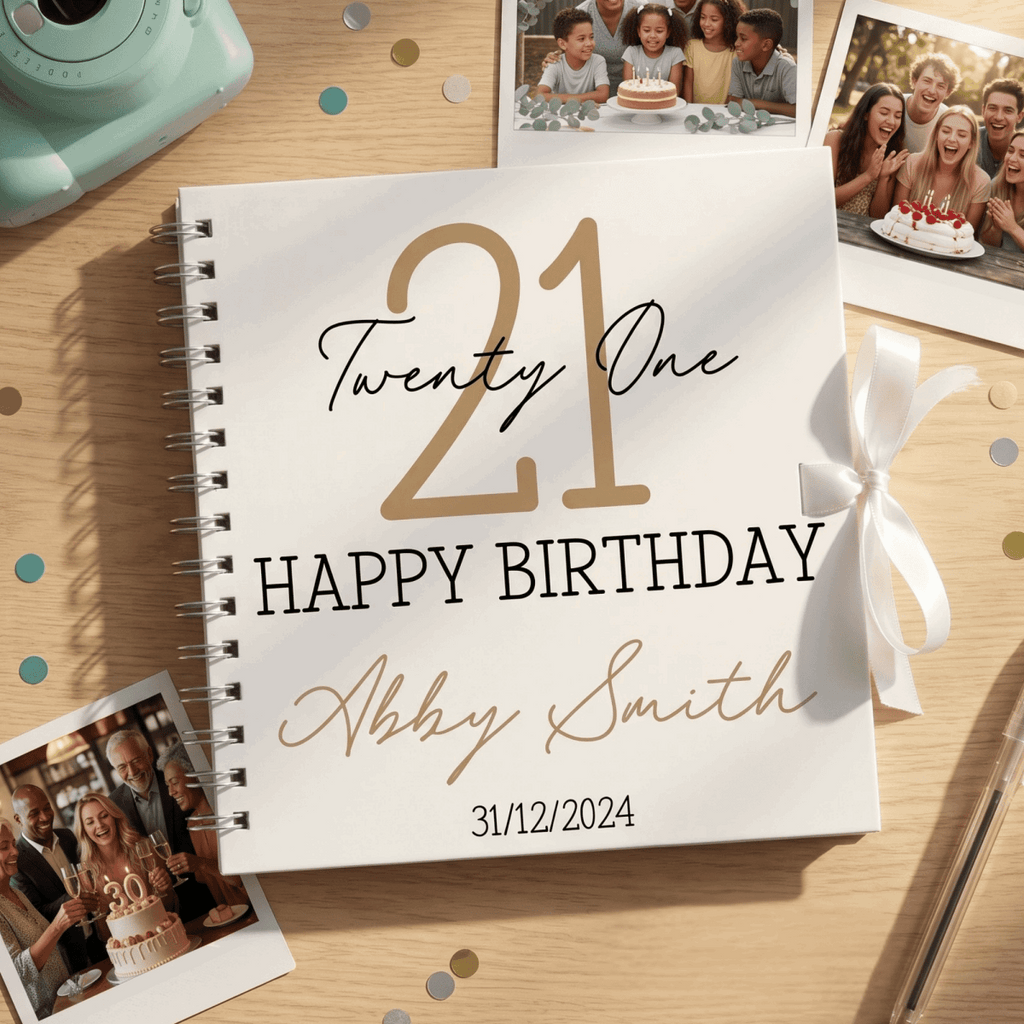 Personalised Timeless Classic Birthday Album Guestbook - Make It Personal Gift Co
