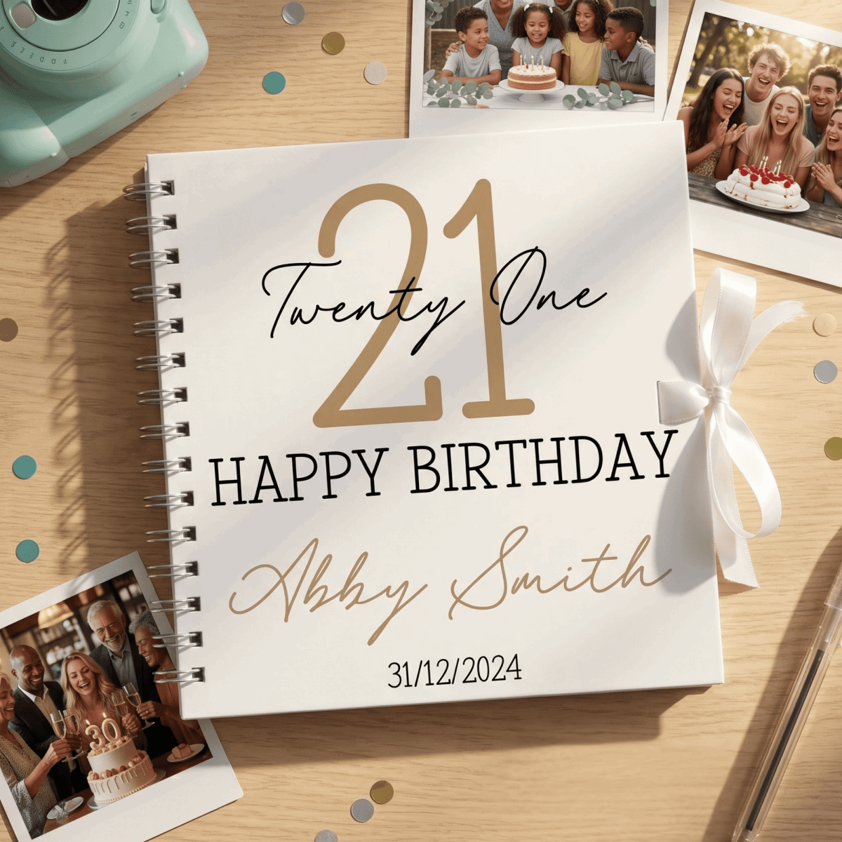 Personalised Timeless Classic Birthday Album Guestbook - Make It Personal Gift Co
