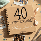 Personalised Timeless Classic Birthday Album Guestbook - Make It Personal Gift Co