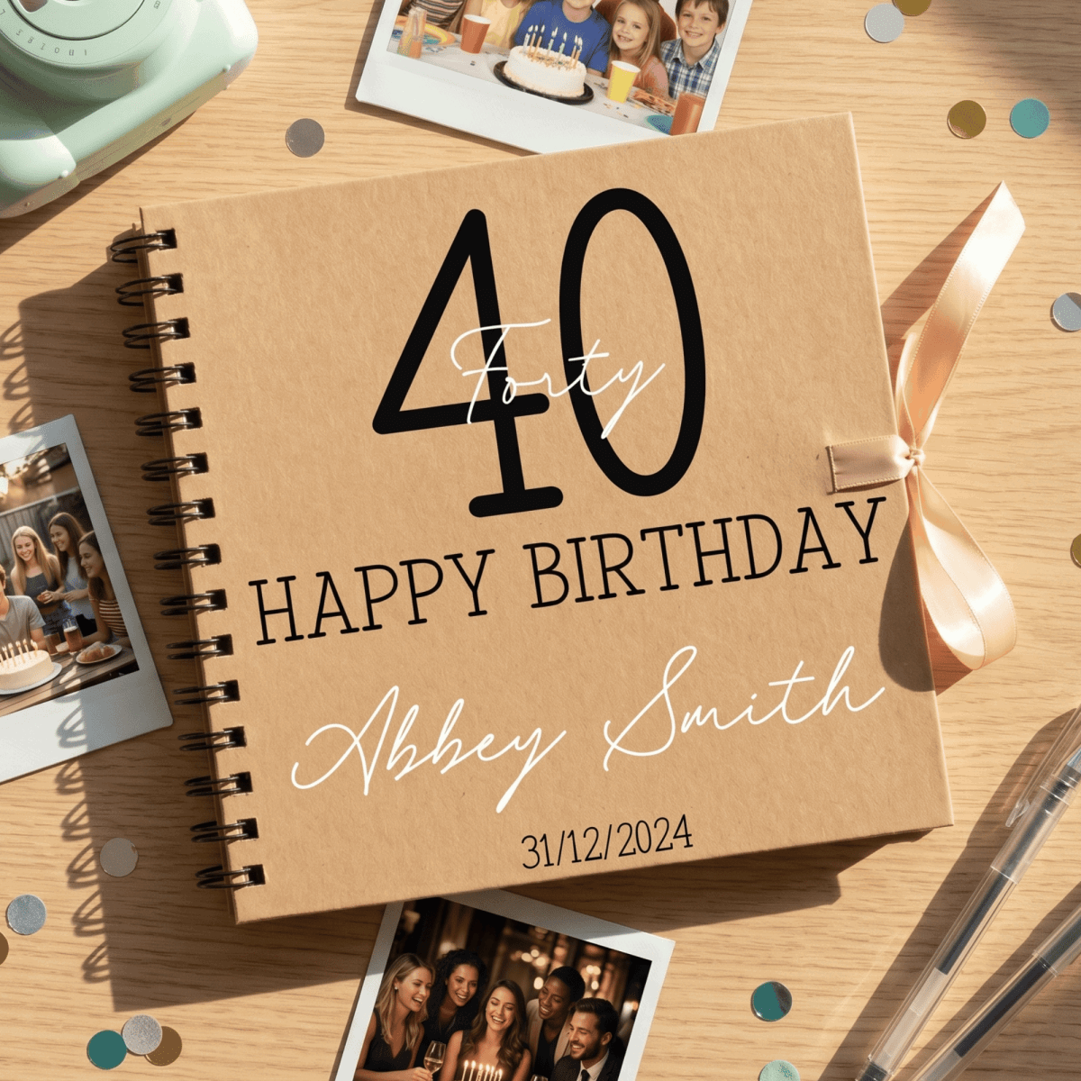 Personalised Timeless Classic Birthday Album Guestbook - Make It Personal Gift Co