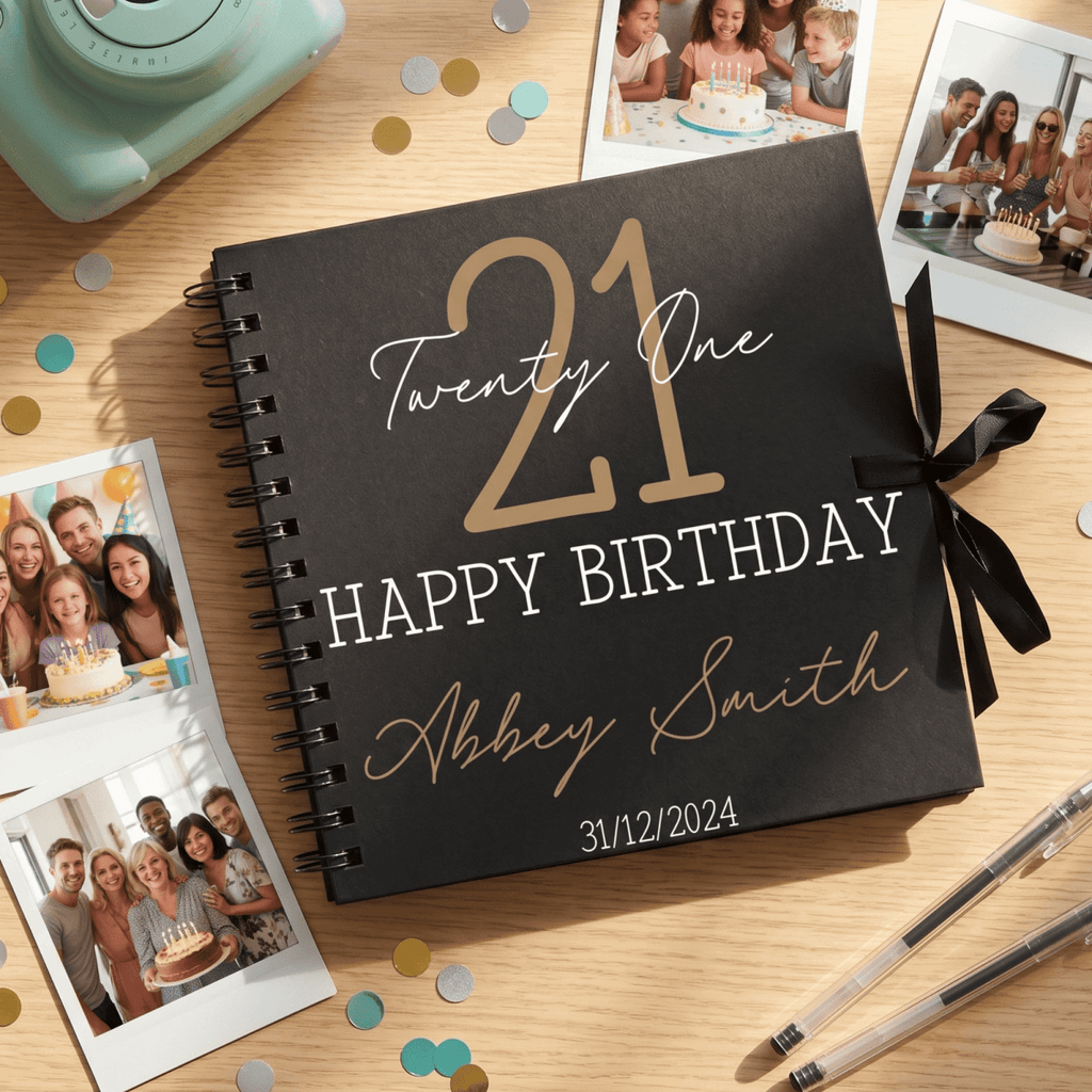 Personalised Timeless Classic Birthday Album Guestbook - Make It Personal Gift Co