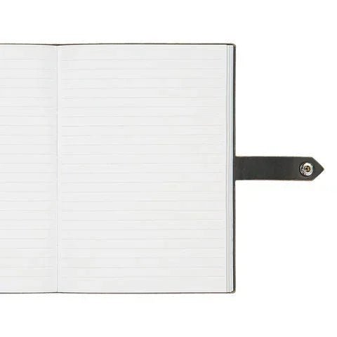 Personalised Vegan Suede Monogram Journal – A5 Lined Notebook - Make It Personal Gift Co