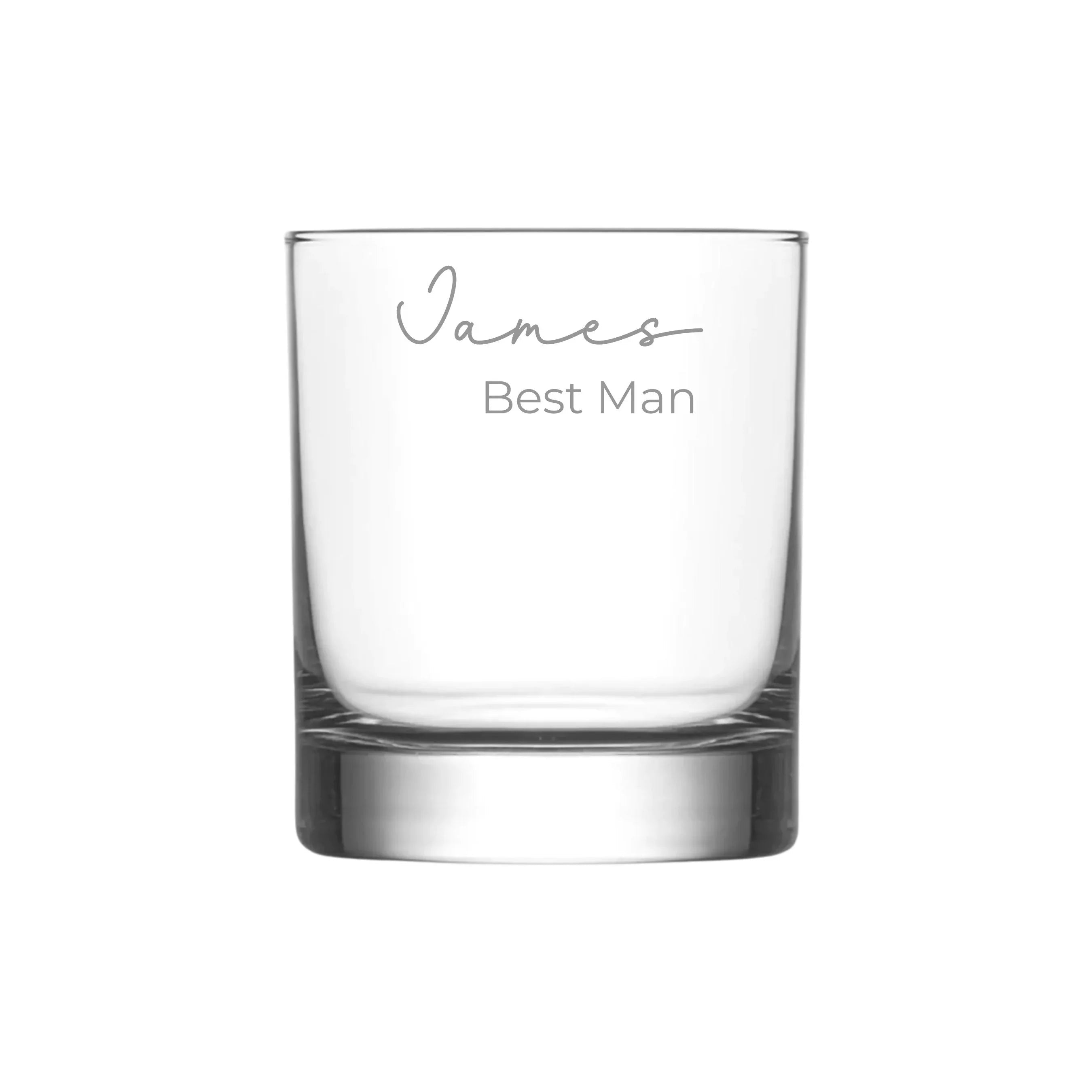 Personalised Whisky Glass Groomsmen – Custom Wedding Barware - Make It Personal Gift Co