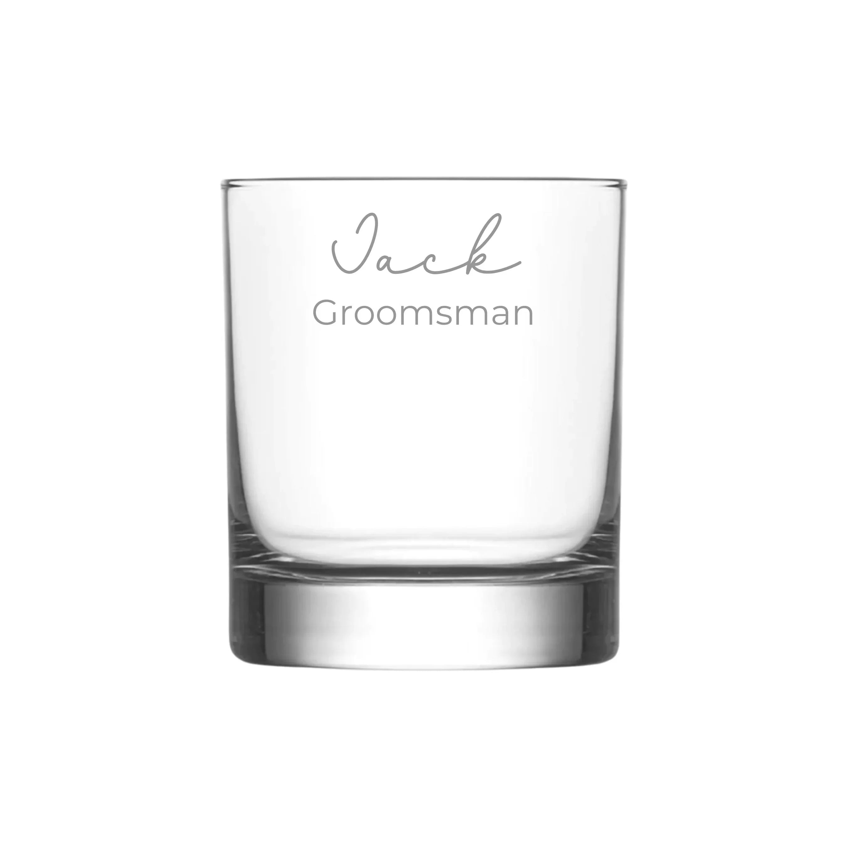 Personalised Whisky Glass Groomsmen – Custom Wedding Barware - Make It Personal Gift Co