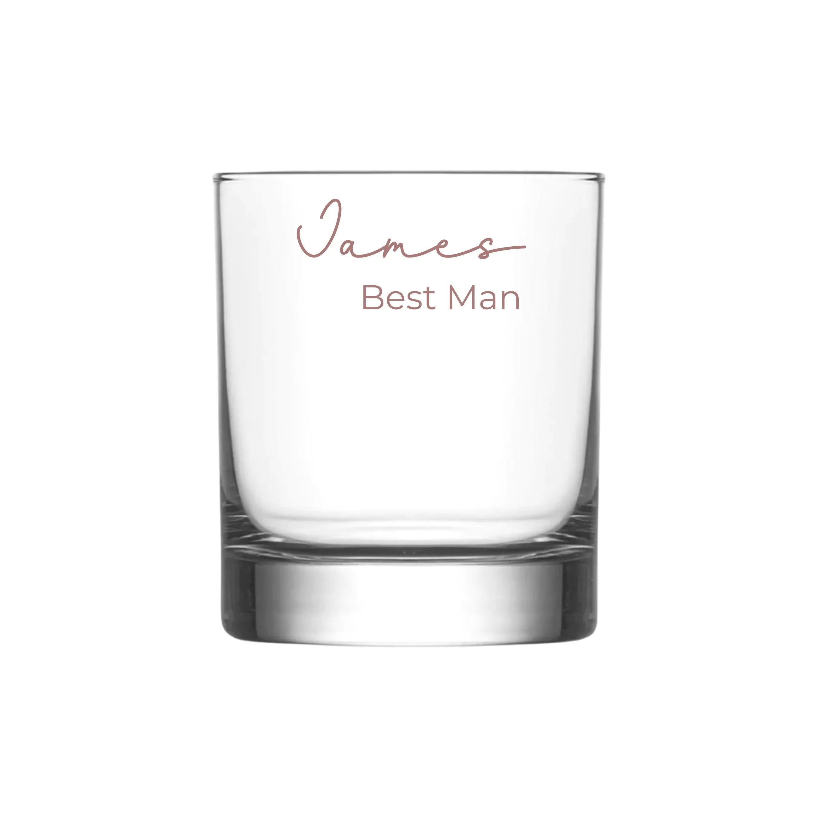Personalised Whisky Glass Groomsmen – Custom Wedding Barware - Make It Personal Gift Co