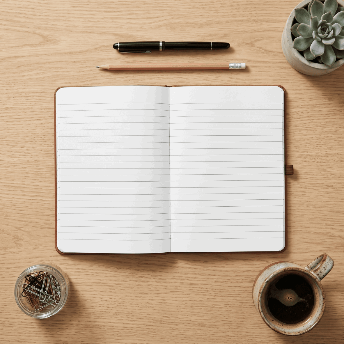 A personalised A5 journal with a smooth vegan leather cover and FSC mix certified paper featuring a printed monogram initial, handcrafted by Make It Personal Gift Co in Australia.