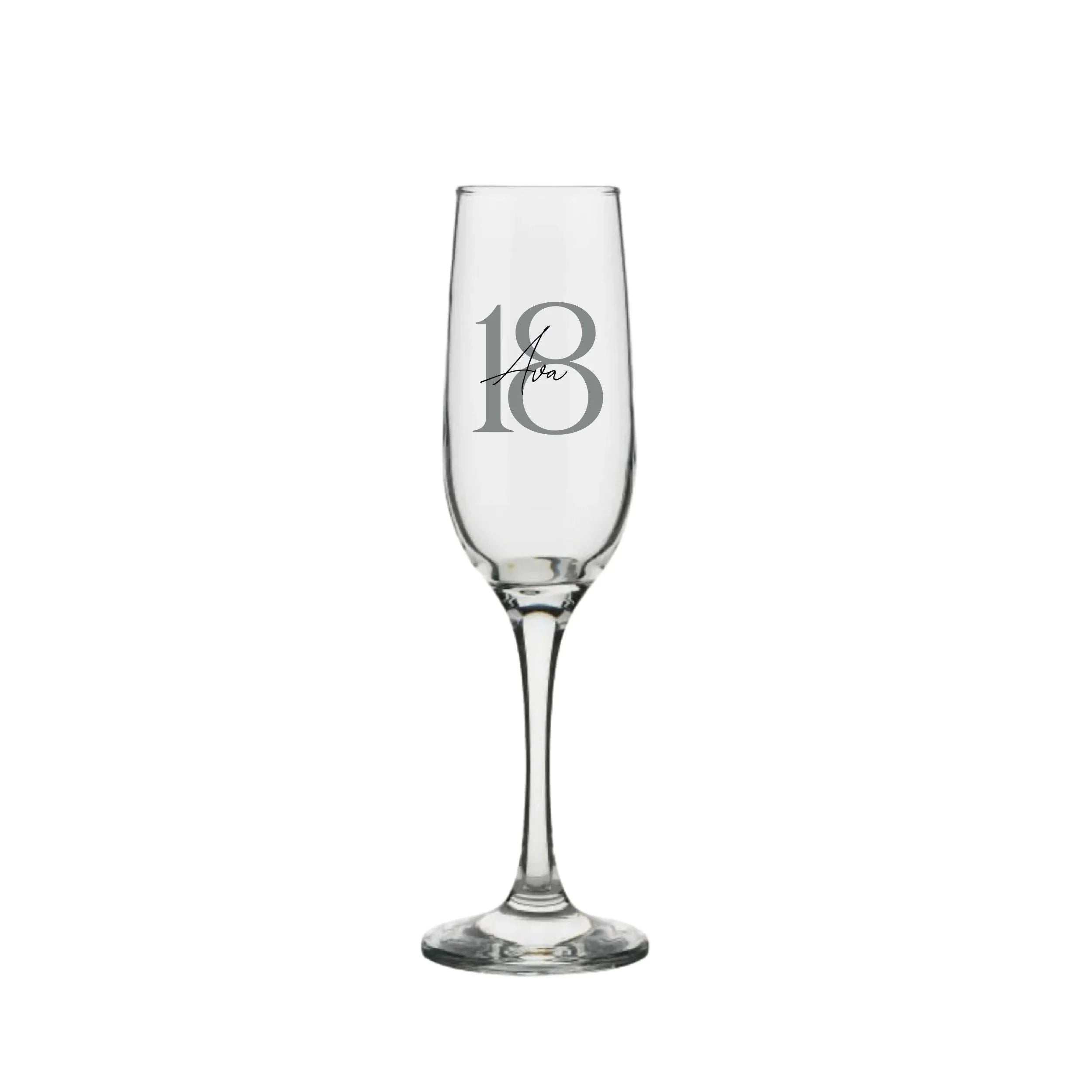 Romantic Personalised Champagne Flute 215ml - Make It Personal Gift Co