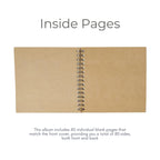 Timeless Classic Personalised Birthday Scrapbook Album - Elegant Script (8x8") - Make It Personal Gift Co