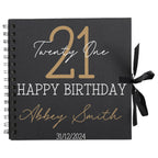 Timeless Classic Personalised Birthday Scrapbook Album - Elegant Script (8x8") - Make It Personal Gift Co