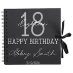 Timeless Classic Personalised Birthday Scrapbook Album - Elegant Script (8x8") - Make It Personal Gift Co