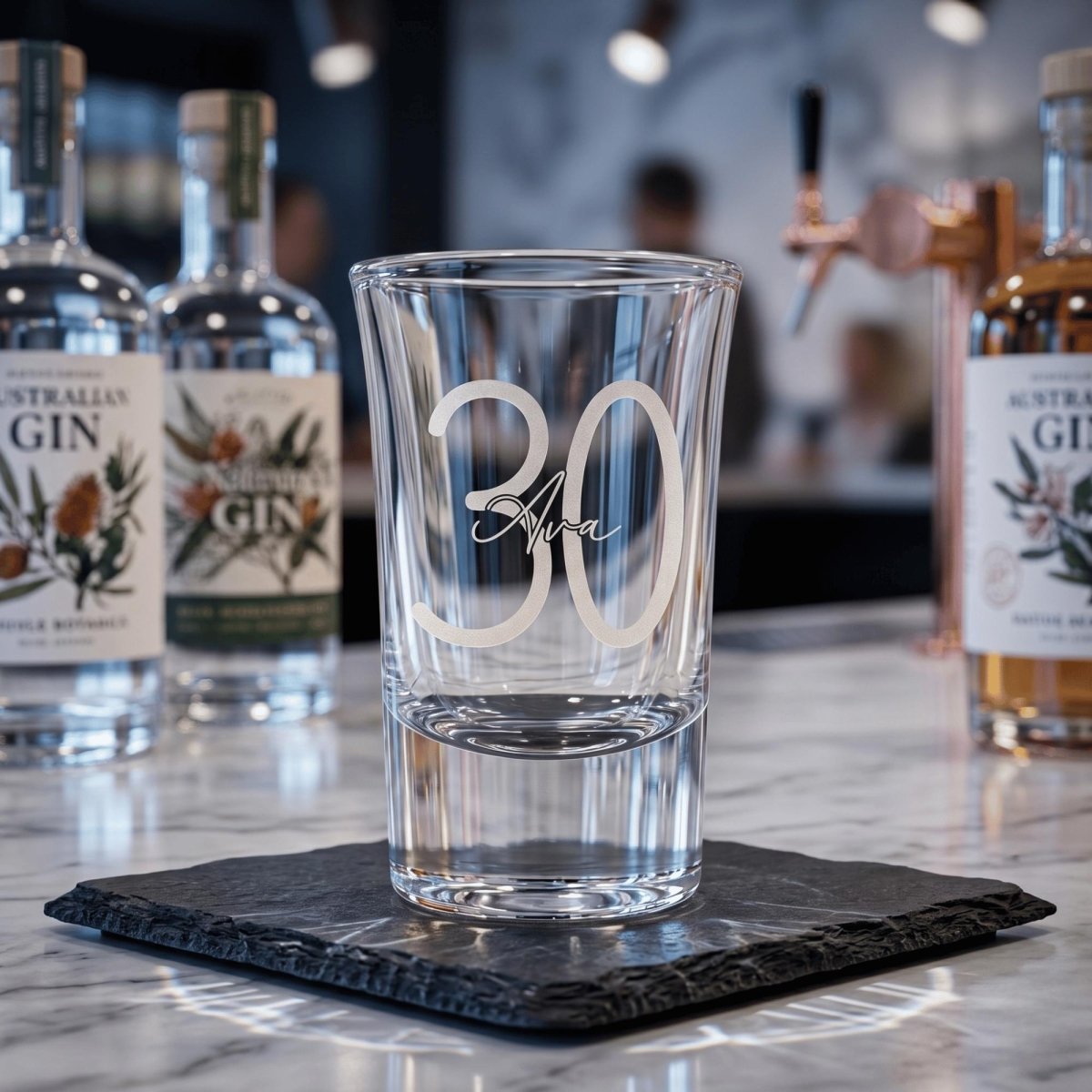 Timeless Classic Personalised Engraved 25ml Shot Glass - Make It Personal Gift Co