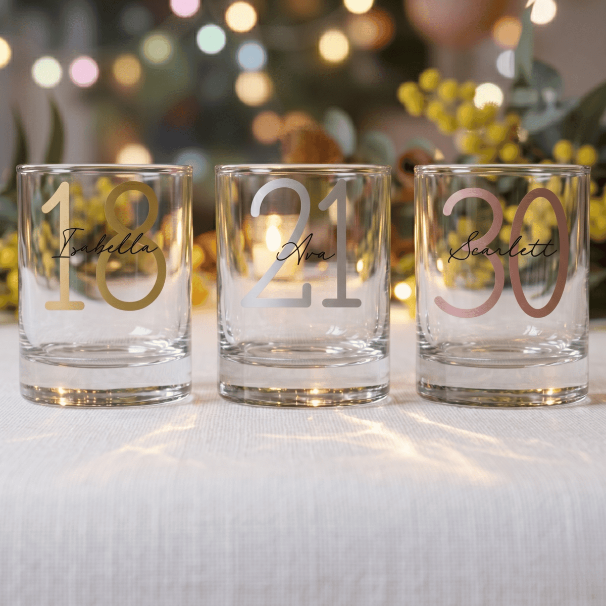 Timeless Classic Personalised Vinyl 65ml Shot Glass - Make It Personal Gift Co