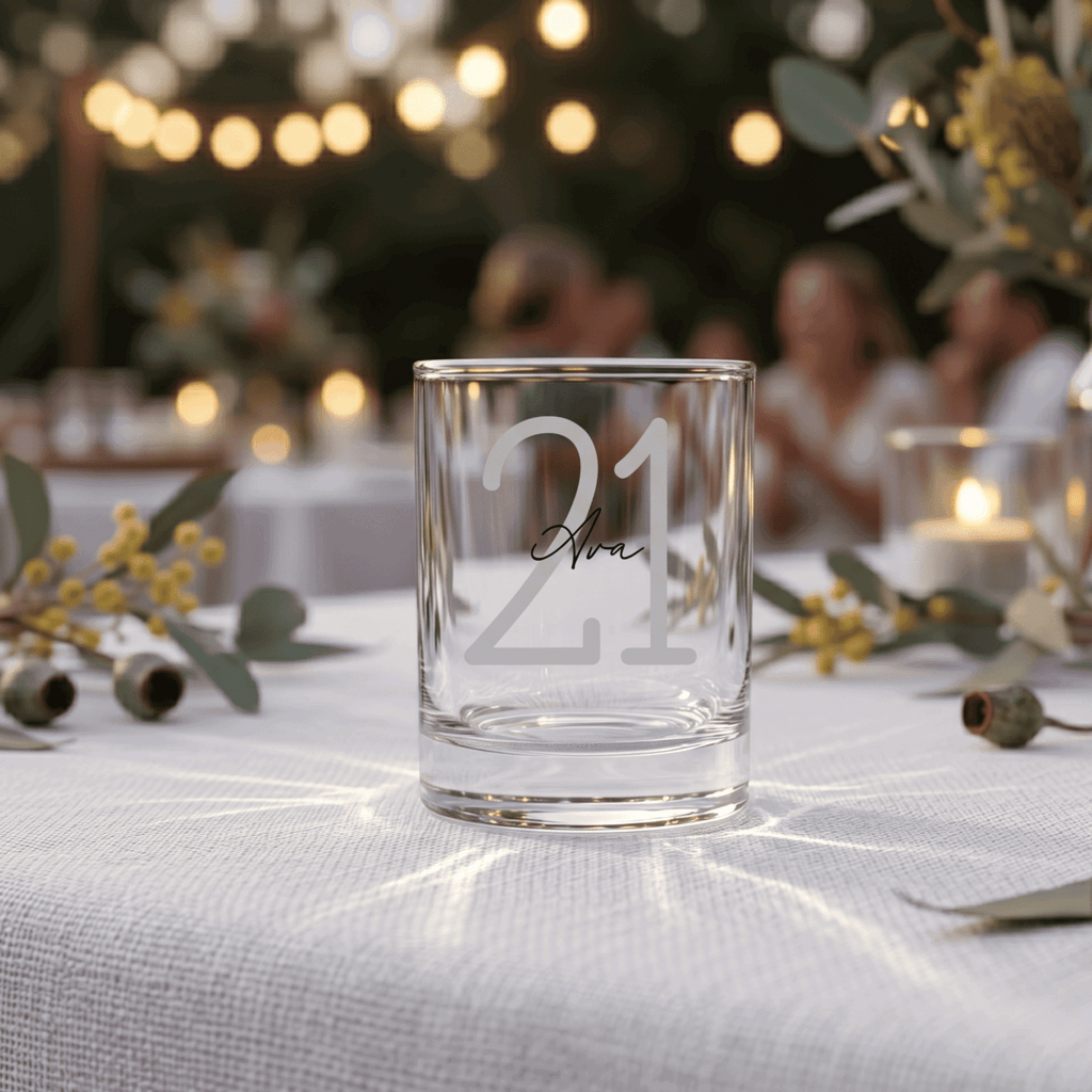 Timeless Classic Personalised Vinyl 65ml Shot Glass - Make It Personal Gift Co