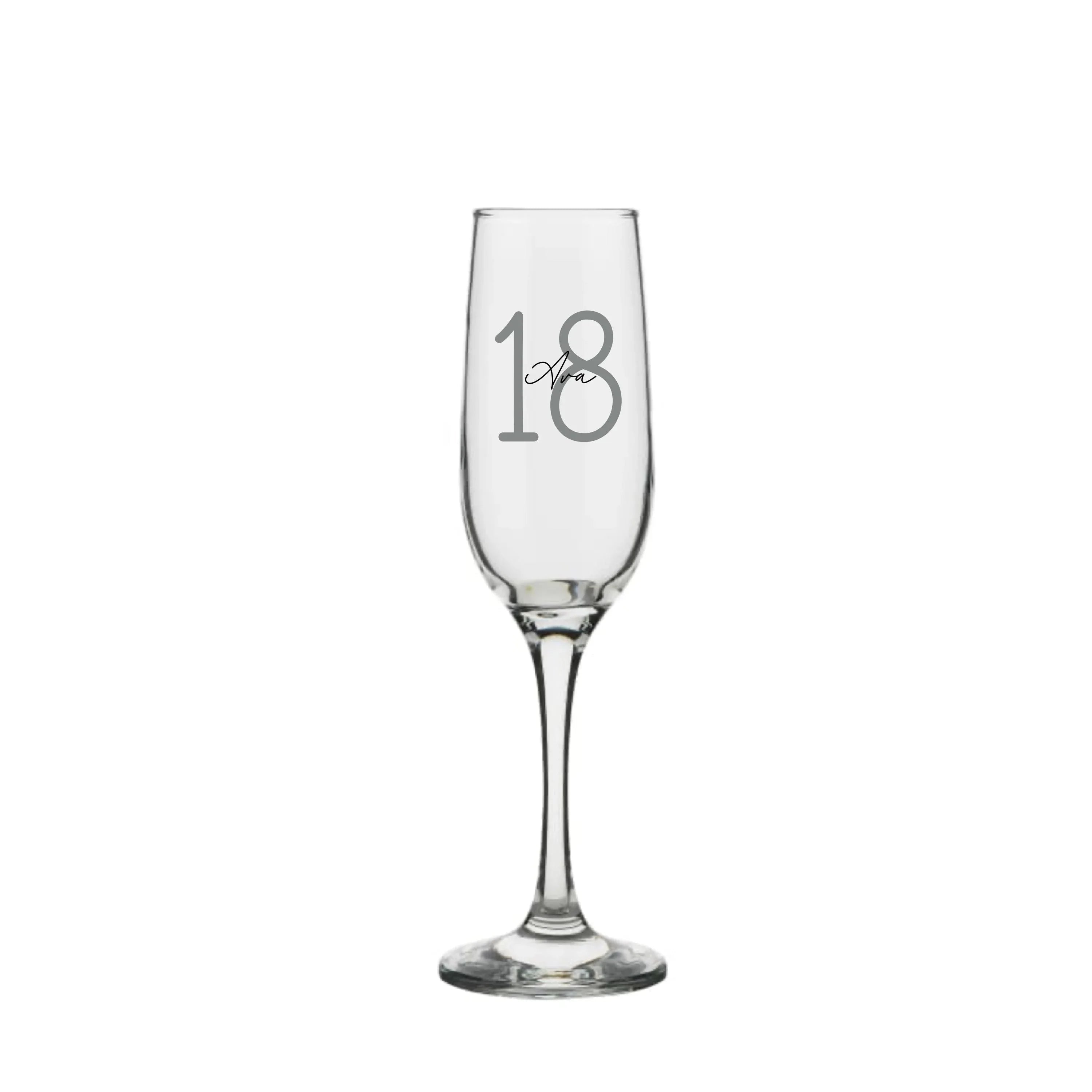 Timeless Personalised Champagne Flute 215ml - Make It Personal Gift Co