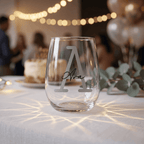 Timeless Personalised Stemless Wine Glass 475ml - Make It Personal Gift Co