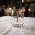 Timeless Personalised Stemless Wine Glass 475ml - Make It Personal Gift Co