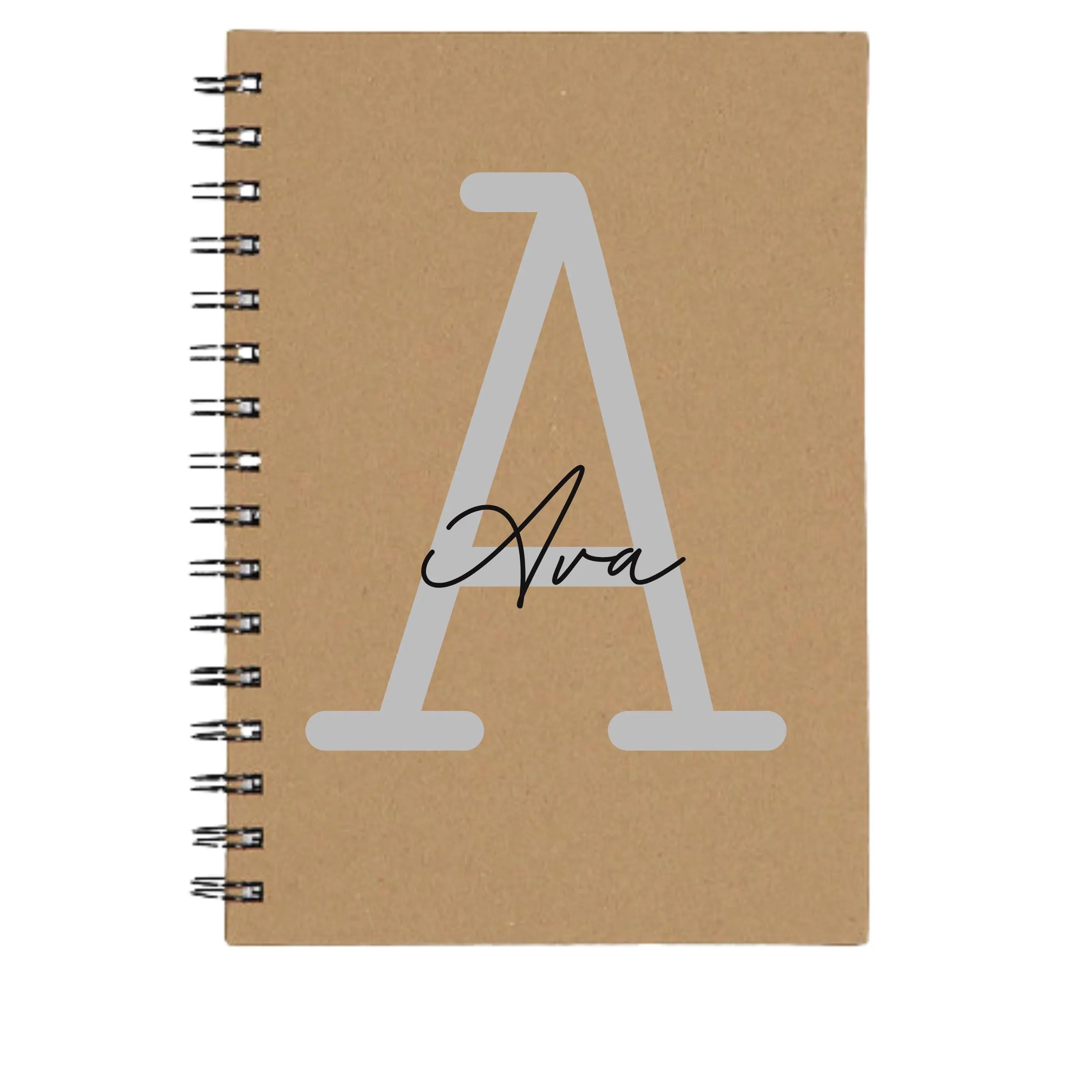 Traditional Personalised A5 Spiral Notebook | 160 Page 1000gsm Premium Journal - Make It Personal Gift Co