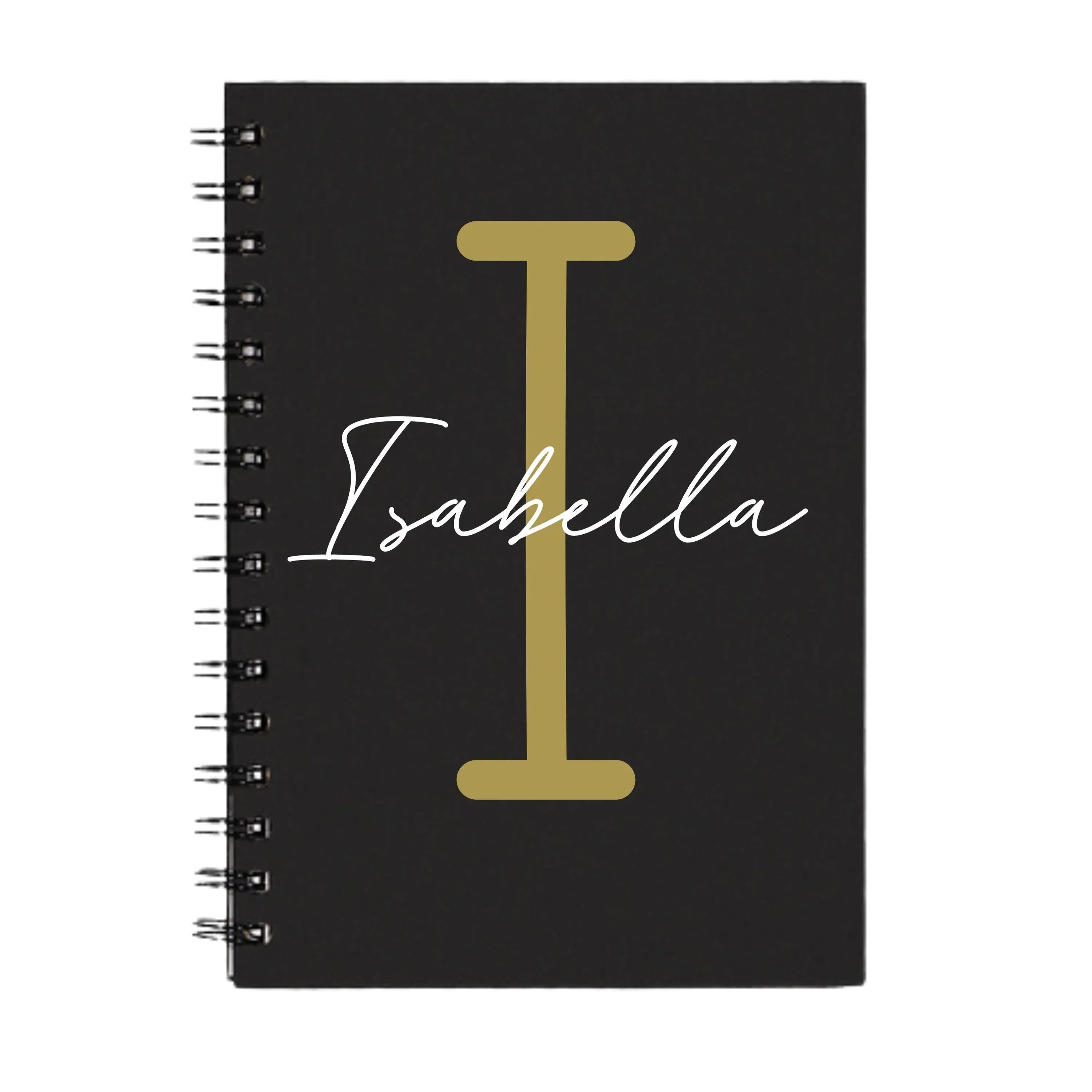 Traditional Personalised A5 Spiral Notebook | 160 Page 1000gsm Premium Journal - Make It Personal Gift Co